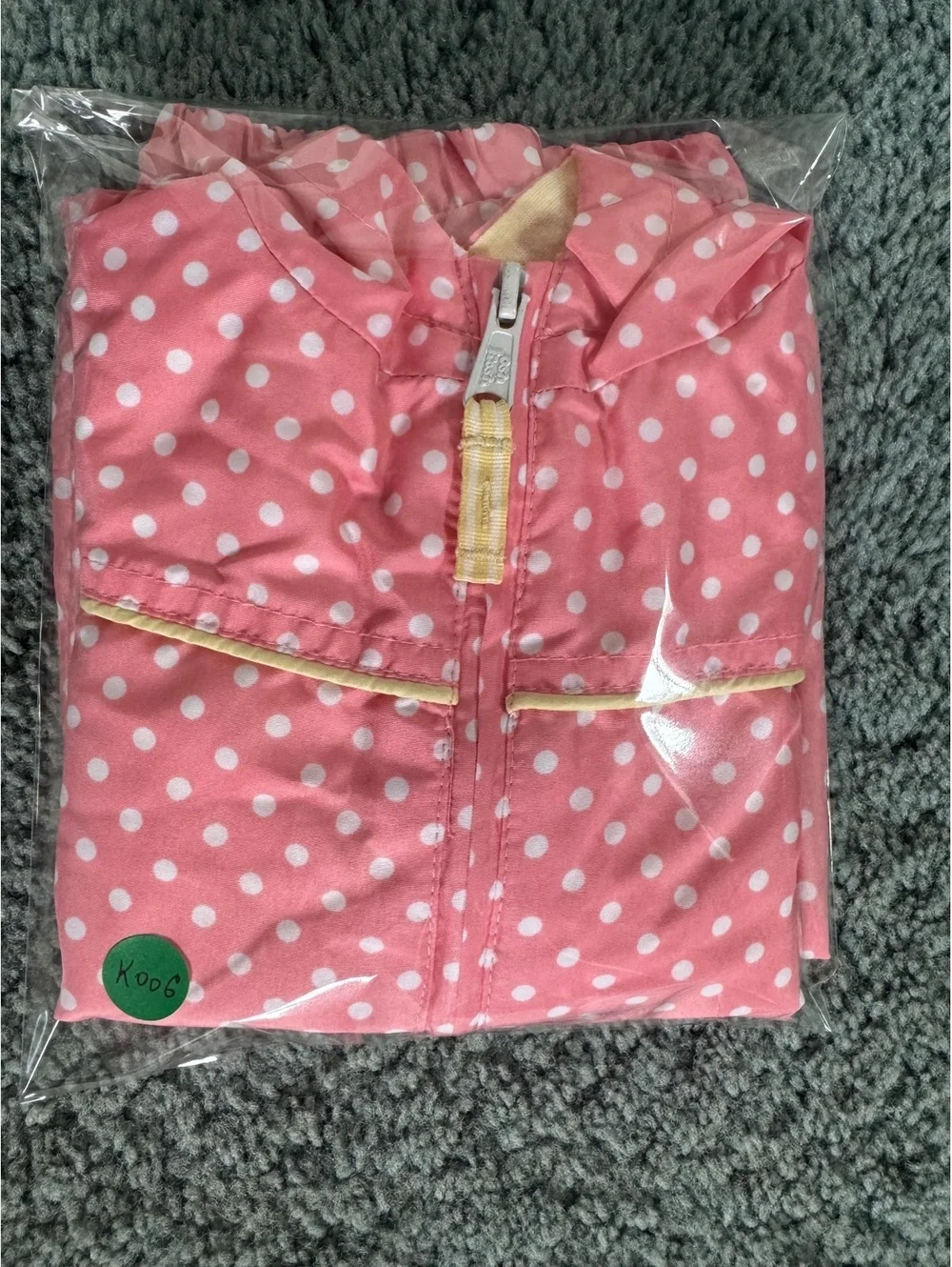 OshKosh B'gosh Pink Polka Dot Hooded Baby Jacket 24M